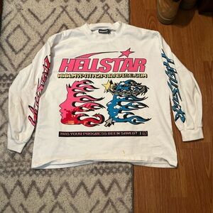 Pink and Blue “Saved Progress”Hellstar Longsleeve